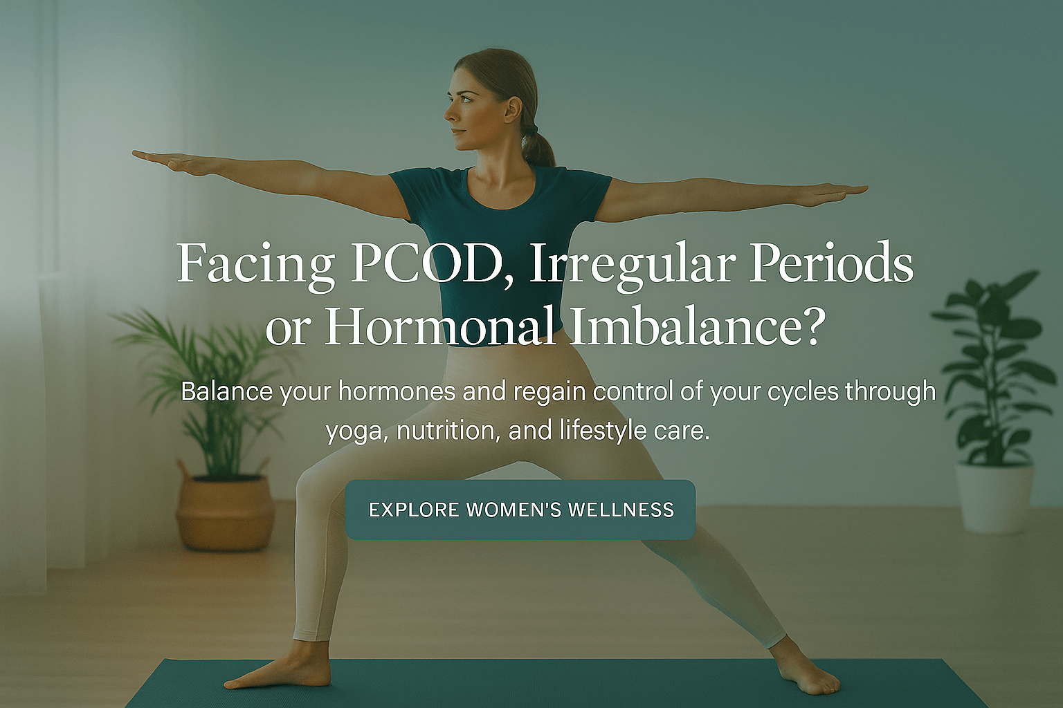 Yoga & nutrition for PCOD, irregular periods and hormonal balance at LYF